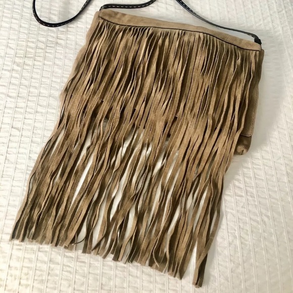 Michael Kora Joni Fringe Clutch - Picture 1 of 7